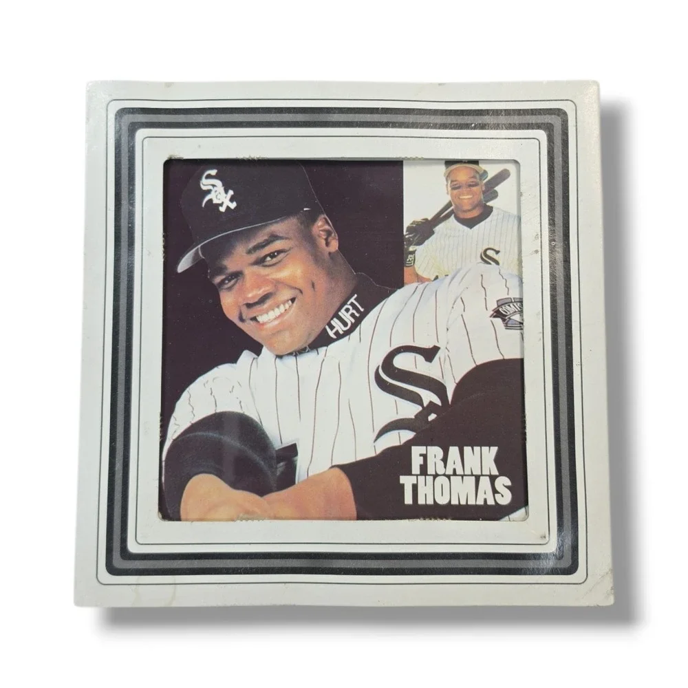 Vintage Frank Thomas Carnival Glass Prize Mirror 8in x 8in